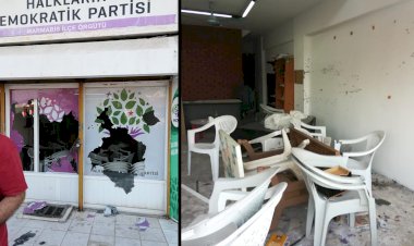 Marmaris'te HDP binasına saldırı