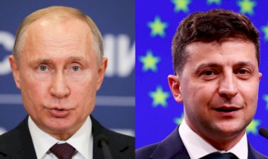 Зеленский украинлар ва руслар тарихи ҳақида мақола ёзган Путинни троллинг қилди