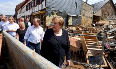 Merkel'den afetzedelere hızlı yardım sözü