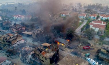 Manavgat'taki yangın evleri kül etti