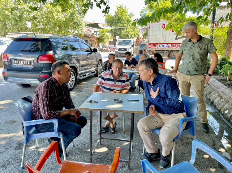 Başkan Arslan, sorunları dinliyor