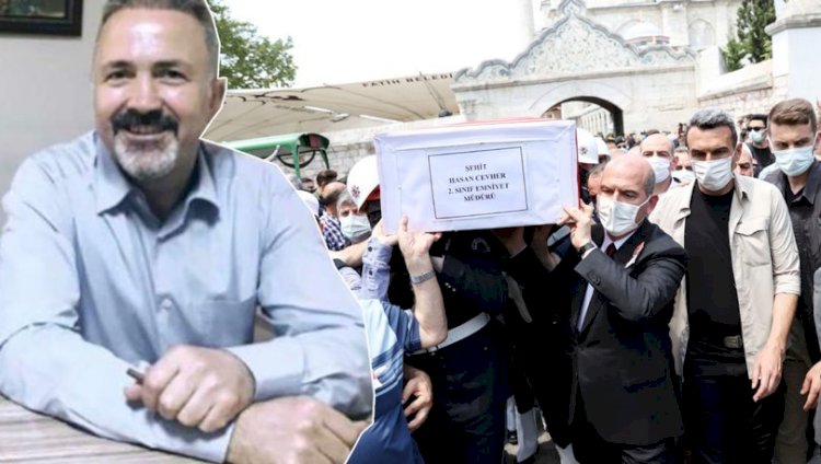 Hakkari'de şehit olan İl Emniyet Müdür Yardımcısı Cevher son yolculuğuna uğurlandı