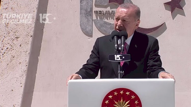 Erdoğan: Hiç kimsenin özellikle Meclis'te görev yapanların 15 Temmuz'da milletin verdiği bu şanlı mücadeleyi önemsizleştirmeye hakkı yok