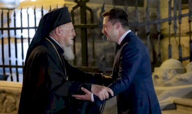 Zelenskiy, Patrik Bartholomeos ile görüştü