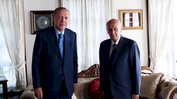 Cumhurbaşkanı Erdoğan, Devlet Bahçeli’yi ziyaret etti