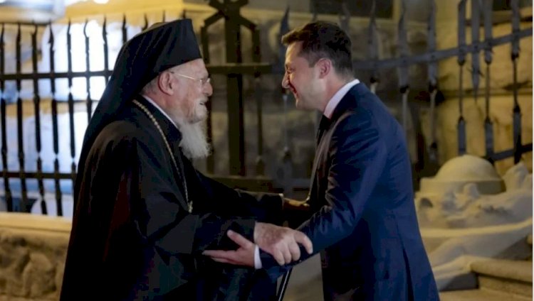 Zelenskiy, Patrik Bartholomeos ile görüştü
