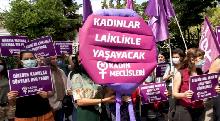 İstanbul'da Taleban Protestosu