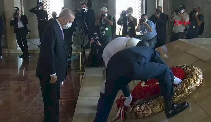 Devlet erkânı Ata’nın huzurunda