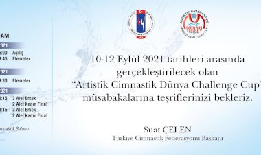 4.ARTİSTİK CİMNASTİK DÜNYA KUPASI (WORLD CHALLENGE CUP) MERSİN’DE