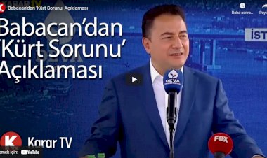 Babacan'dan 'Kürt sorunu' açıklaması: Çocukların oynadığı alanlarda panzerler geziyorsa...
