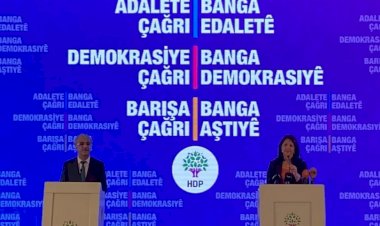 HDP'nin deklarasyonu açıklandı: Silah yerine müzakere kendini tarihsel olarak dayatıyor