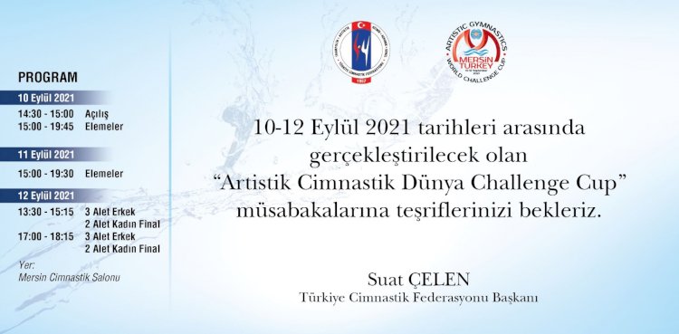 4.ARTİSTİK CİMNASTİK DÜNYA KUPASI (WORLD CHALLENGE CUP) MERSİN’DE