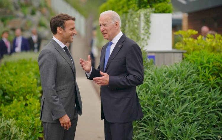 Macron Biden'la Görüşecek