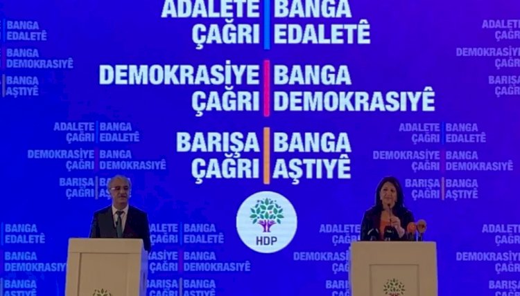 HDP'nin deklarasyonu açıklandı: Silah yerine müzakere kendini tarihsel olarak dayatıyor