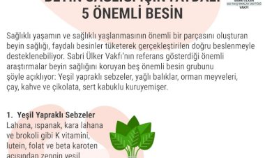 BEYİN SAĞLIĞI İÇİN FAYDALI 5 ÖNEMLİ BESİN