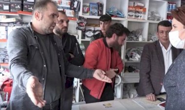 Akşener'e "Bulunduğunuz yer Kürdistandır" diyen esnafın gözaltına alındı