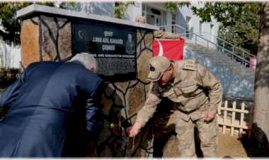 Şehit binbaşı adına çeşme yaptırıldı