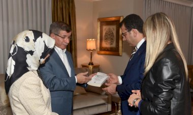 İmamoğlu, Davutoğlu'nu evinde ziyaret etti