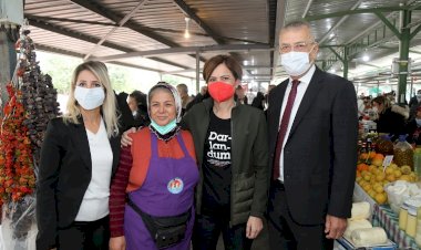 Kadın Üretici Pazarı Kaftancıoğlu’nu Ağırladı