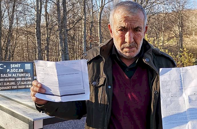 Şehit babasına yakalama kararı; “pardon yanlışlık yapmışız” deyip bıraktılar