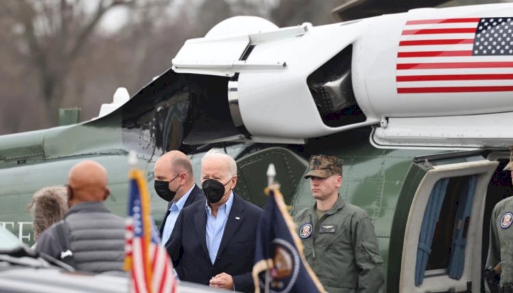 Biden Kasırganın Vurduğu Kentucky’de