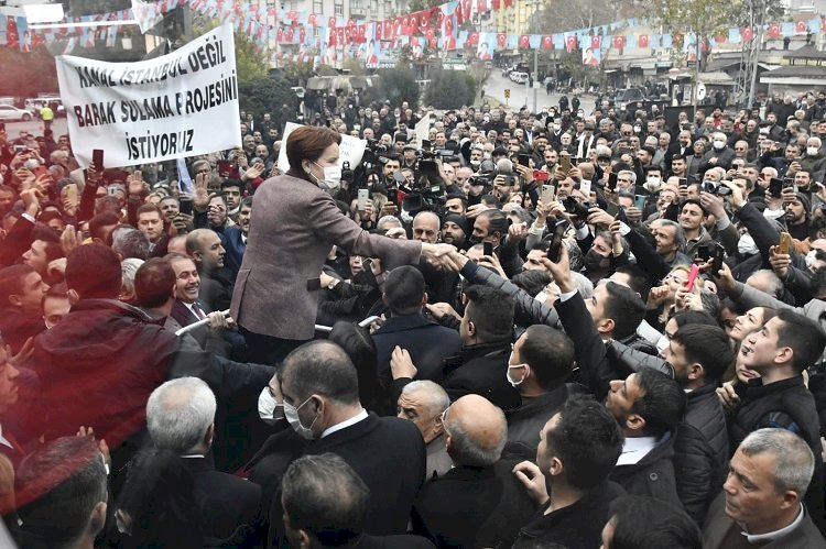 AKP'nin kalesinde Meral Akşener'in esnaf ziyareti mitinge dönüştü