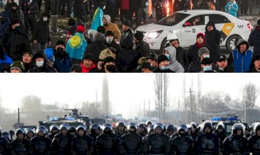 Kazakistan'da olaylar... Kimin parmağı var
