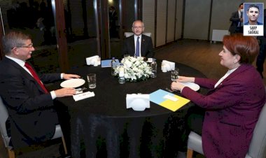 Kılıçdaroğlu, Akşener ve Davutoğlu görüşmesinde çatlak tatlıya bağlandı