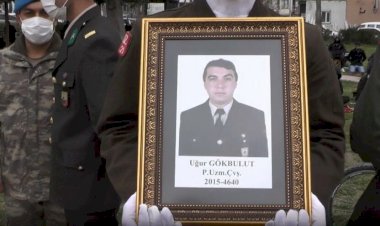 Uzman Çavuş Uğur Gökbulut, son yolculuğuna uğurlandı