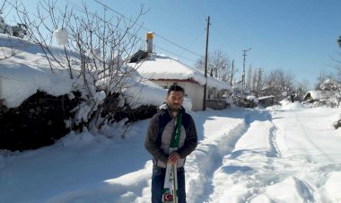 Uluköy Barajı'ndan kar manzaraları!