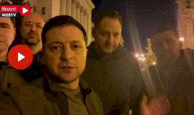 Ukrayna Devlet Başkanı Zelenskiy: Kiev’deyiz, ülkemizi savunuyoruz