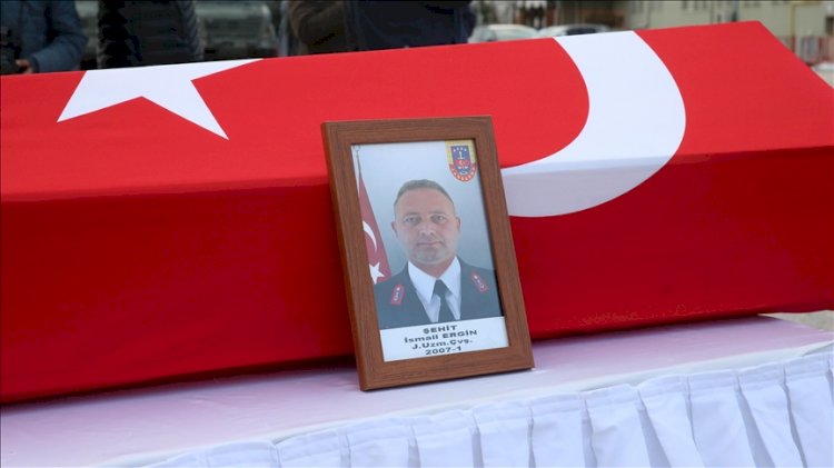 Şehit Uzman Çavuş İsmail Ergin, son yolculuğuna uğurlandı