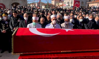 PKK'nın roketatarlı saldırısında şehit olan Piyade Teğmen Kaan Kanlıkuyu'ya son görev.