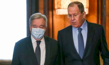 Guterres Moskova’da Lavrov’la Görüştü