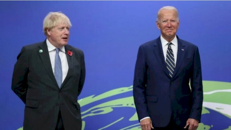 Kiev’i ziyaret eden İngiltere Başbakanı Johnson, Biden ile görüştü