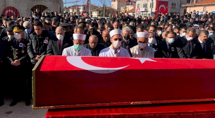 PKK'nın roketatarlı saldırısında şehit olan Piyade Teğmen Kaan Kanlıkuyu'ya son görev.