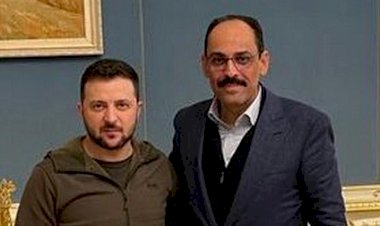 İbrahim Kalın, Kiev'de Zelenskiy ile görüştü