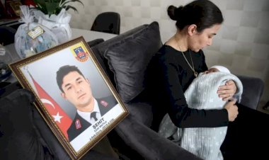 Şehit olan babanın adı oğluna verildi