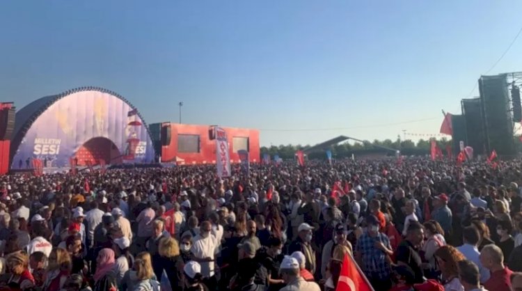 Kılıçdaroğlu, İstanbul'daki Milletin Sesi mitinginde 'Sizi korkutarak bu sistemi ayakta tutmak istiyorlar'