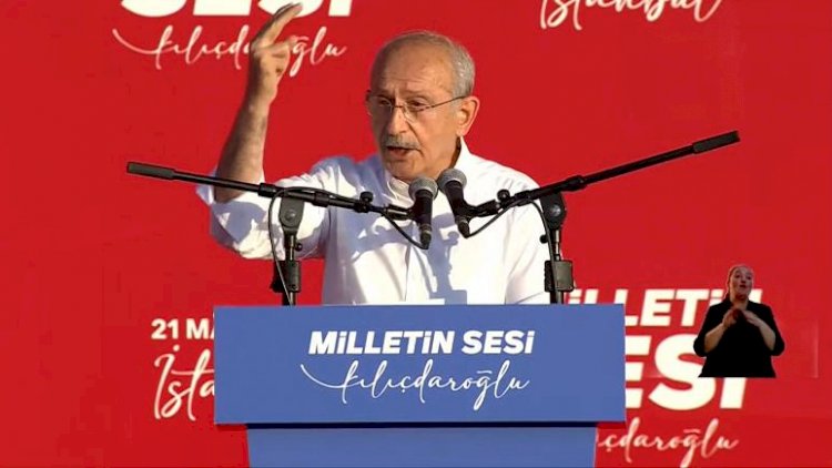 CHP mitinginde konuşan Kılıçdaroğlu, demokrasi mücadelesi için tüm kesimleri birlik olmaya çağırdı