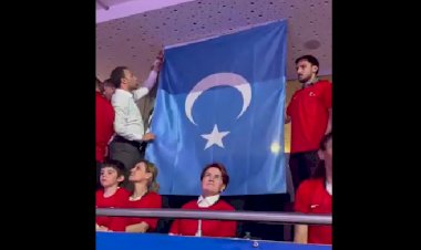 İYİ Parti'den Çin'e protesto: Maçta Uygur bayrağı açtılar