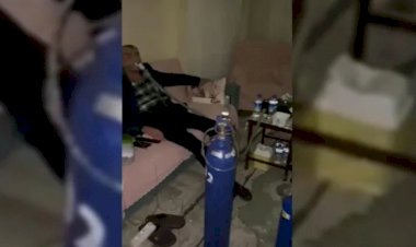 Şehit Babası Olan Koah Hastasının Solunum Cihazı, Elektrikler Kesilince Otomobile Bağlanıyor