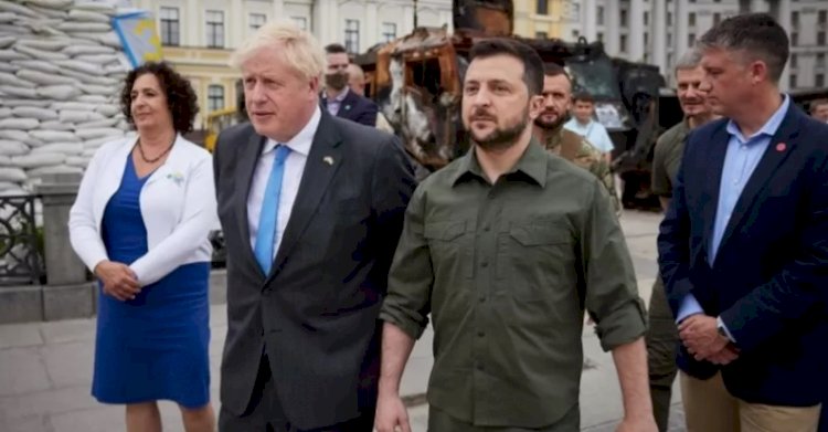 İngiltere Başbakanı Johnson'dan Kiev'e sürpriz ziyaret!
