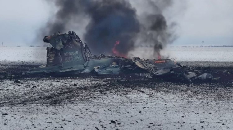 Rusya’ya ait Su-25 tipi savaş uçağı Ukrayna sınırında düştü