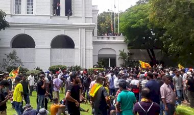 Sri Lanka'da son durum: Protestocular başkanlık sarayına girdi, Başbakan'ın evini ateşe verdi