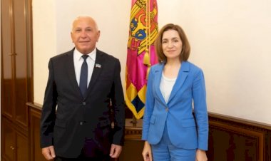 Maia Sandu, bugün ATU Gagavuz-Yeri Halk Meclisi Başkanı Dmitry Constantinov ile bir araya geldi