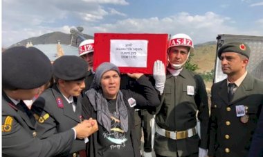 Şehit Uzman Çavuş Taşkın, Erzurum'da son yolculuğuna uğurlandı