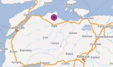 Çanakkale'de korkutan deprem