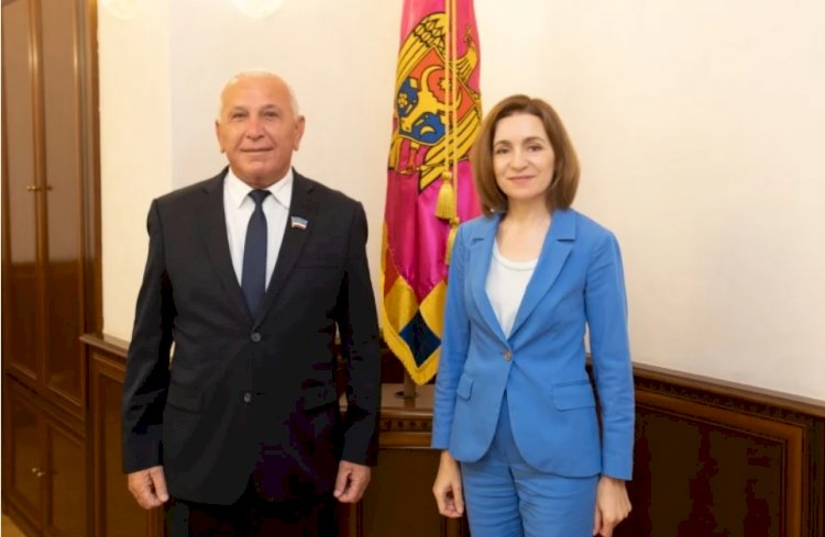Maia Sandu, bugün ATU Gagavuz-Yeri Halk Meclisi Başkanı Dmitry Constantinov ile bir araya geldi
