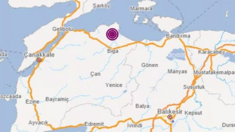 Çanakkale'de korkutan deprem